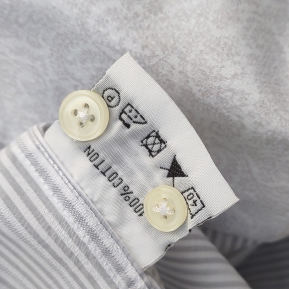 NIGEL HALL MEN'S PURE COTTON CONTRASTING COLLAR/CUFFS LUXURY SHIRT - Picture 16 of 17